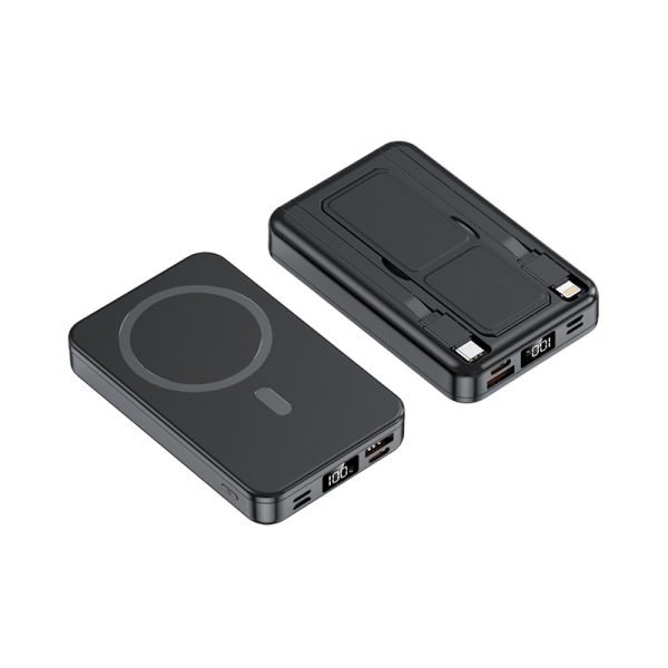 Magnetic suction mobile power supply